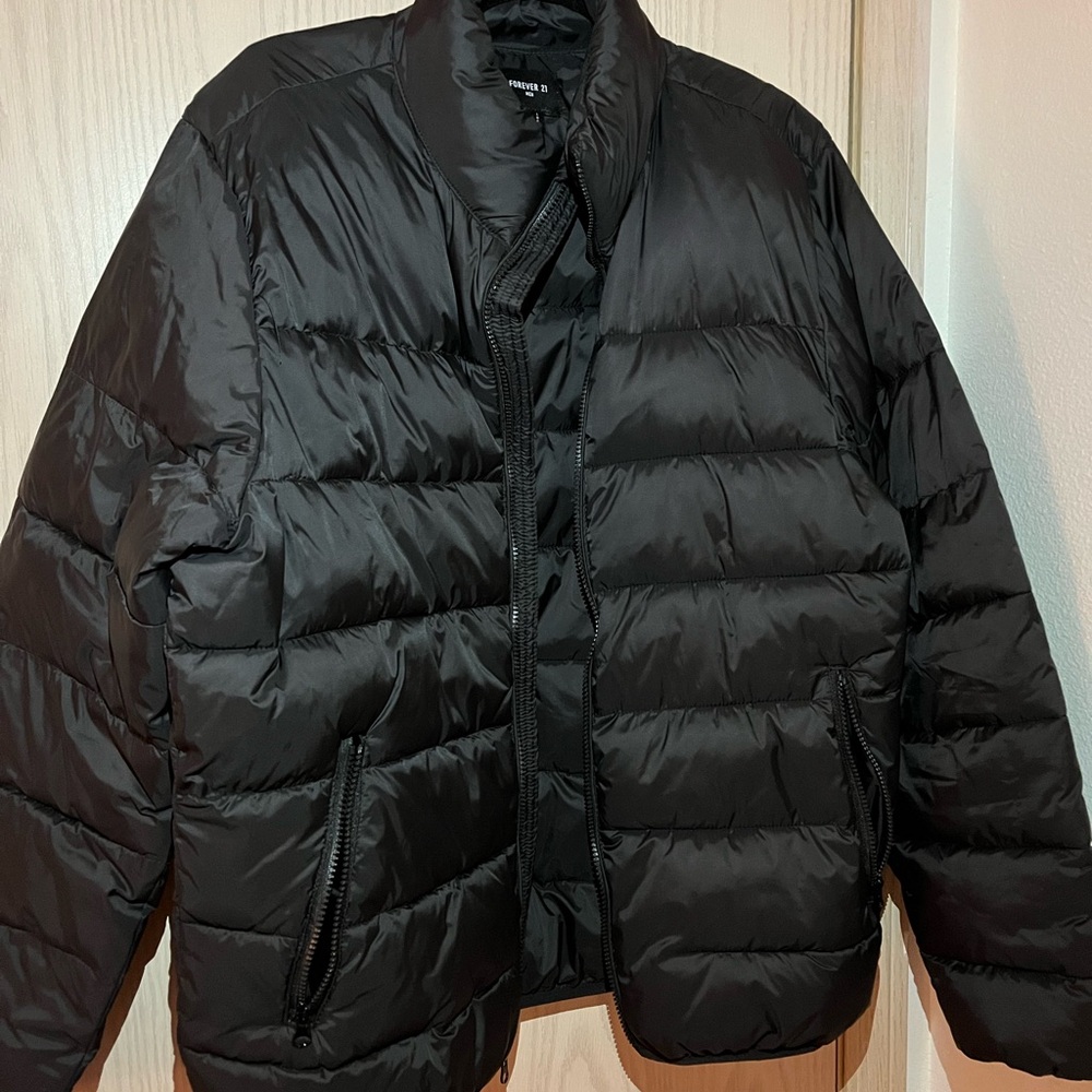 Forever 21 Black Men's Puffer Jacket